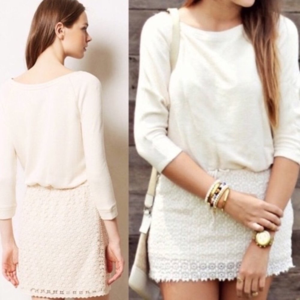 Anthropologie crochet dress